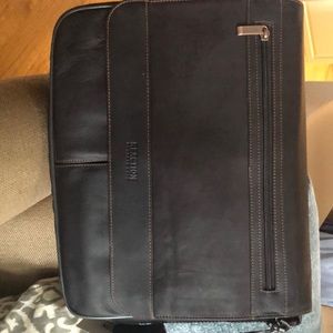 Kenneth Cole leather laptop bag